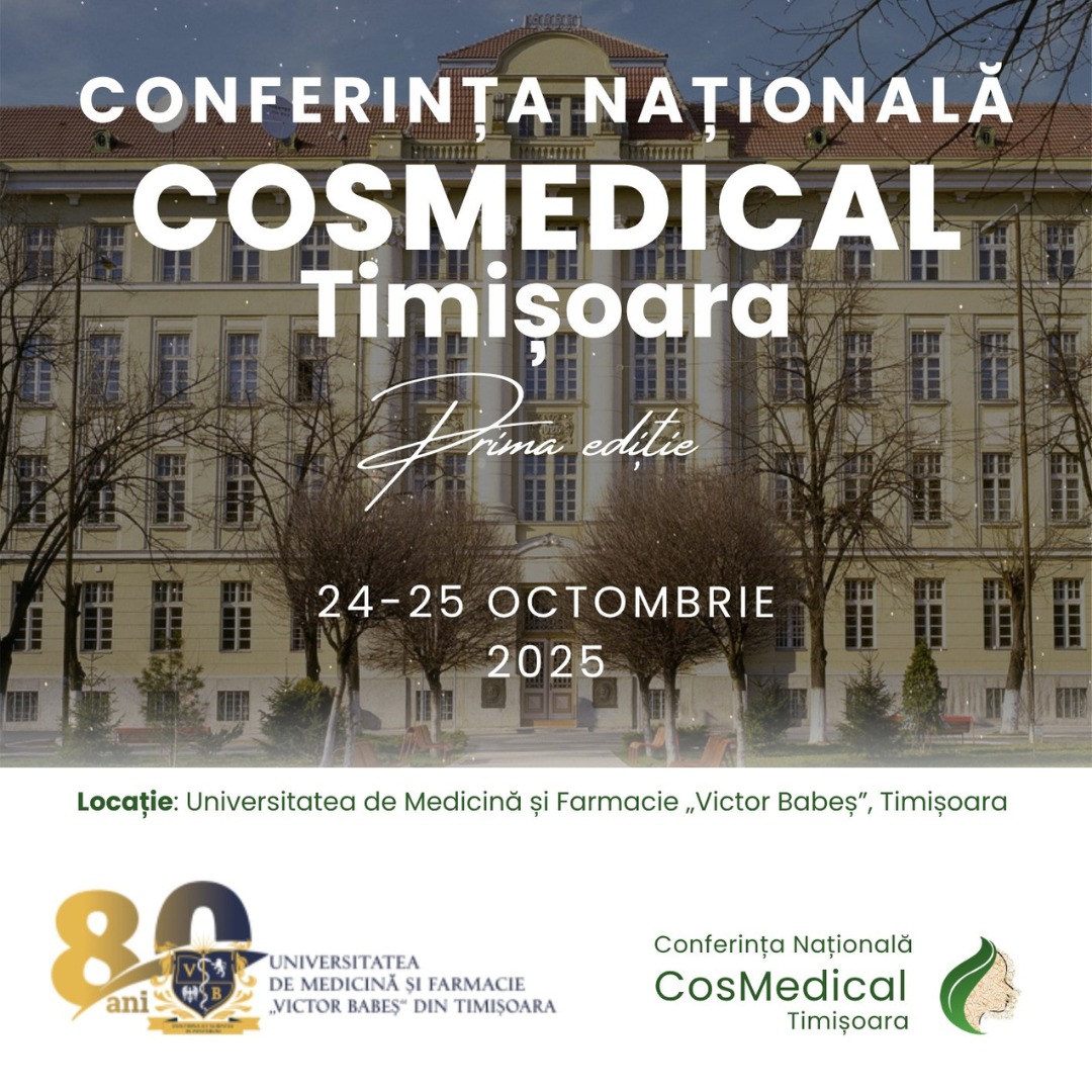 Conferința Națională CosMedical Timișoara | Ediția I | 24-25 Octombrie 2025
